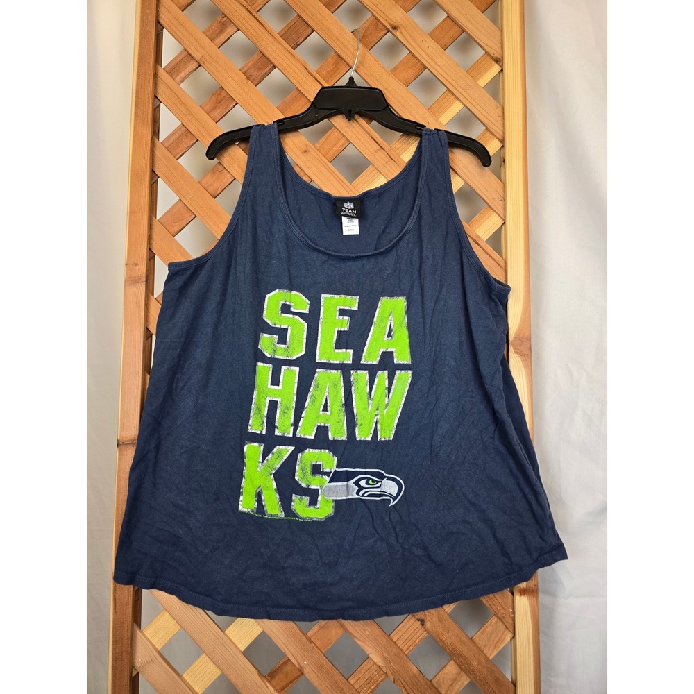 NFL Seattle Seahawks Tank Top Womens 22/24 Blue Sleeveless - Excellent